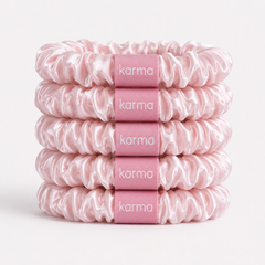 Silk Hair Ties - pack of 5