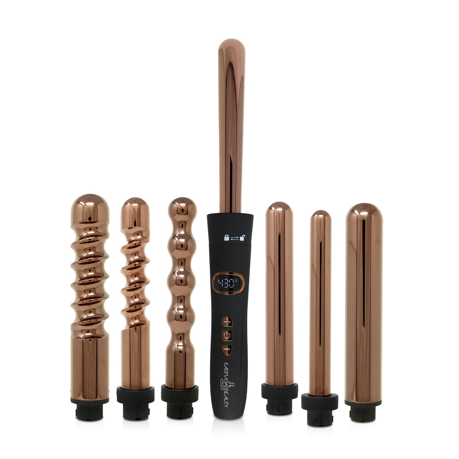 Glam Curl 7-in-1 Titanium Hair Curling Wand