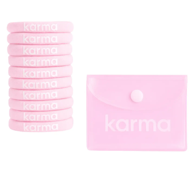 Fabric Hair Tie with PVC pouch