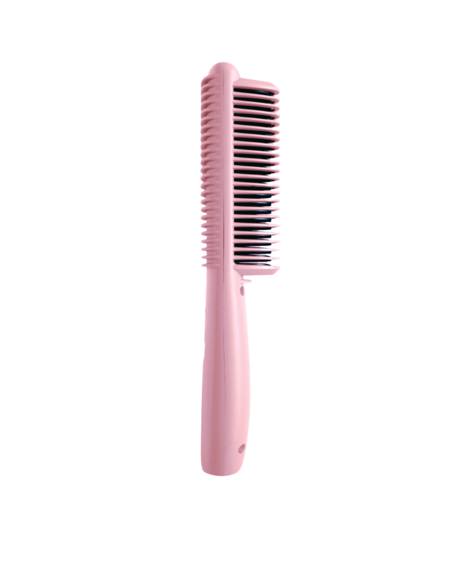 The Moment Pro Hair Straightening Brush - Anti-Frizz Heated Brush & Comb Straightener